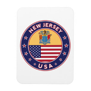 Íman New Jersey, adesivo de Nova Jersey, capa de telefo