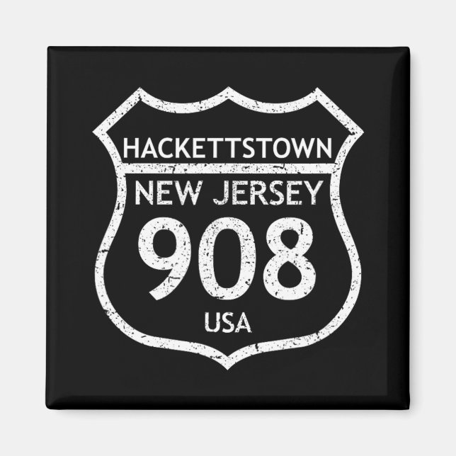 Íman New Jersey Area Code 908 Hackettstown, Nj Home Sta (Frente)