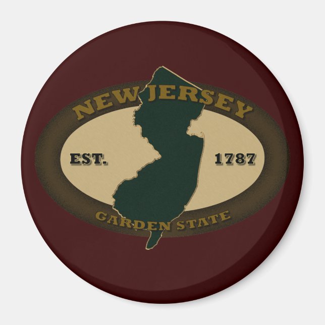 Íman New Jersey Est. 1787 (Frente)
