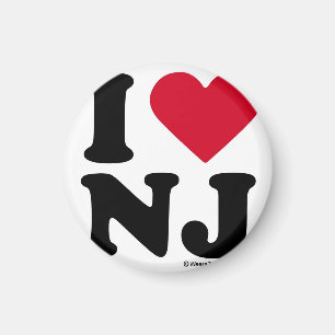 ÍMAN NEW-JERSEY - "EU AMO NJ" "QUE EU AMO NEW-JERSEY"