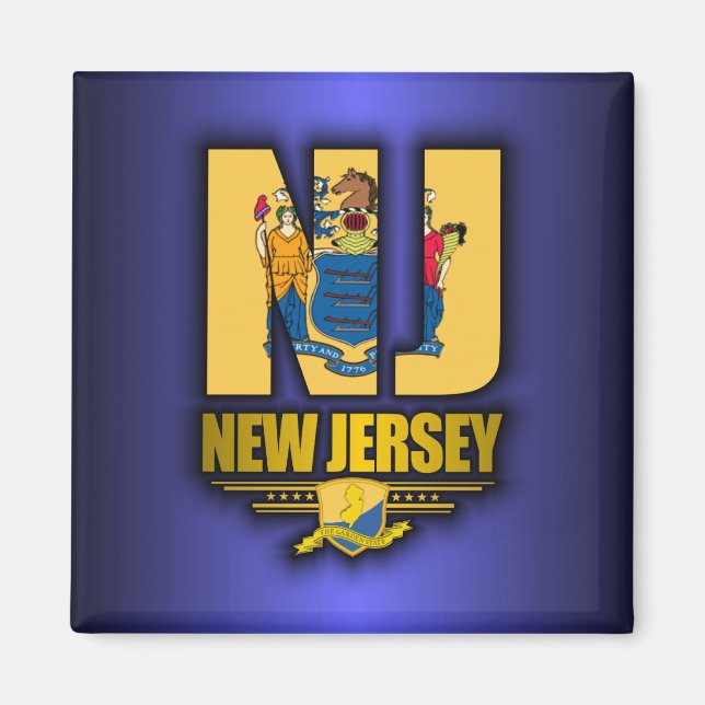 Íman New Jersey (NJ) (Frente)