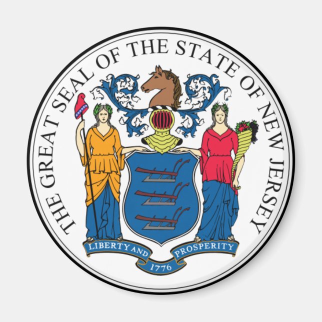 Íman New Jersey State Seal (Frente)