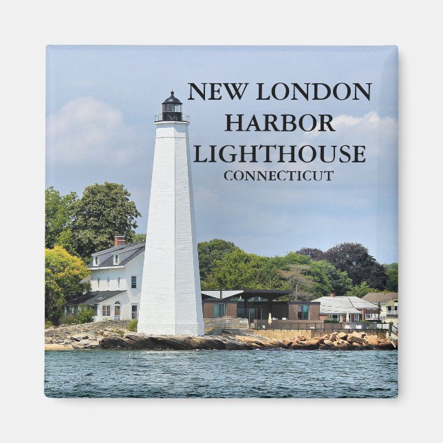 Íman New London Harbor Lighthouse Magnet (Frente)