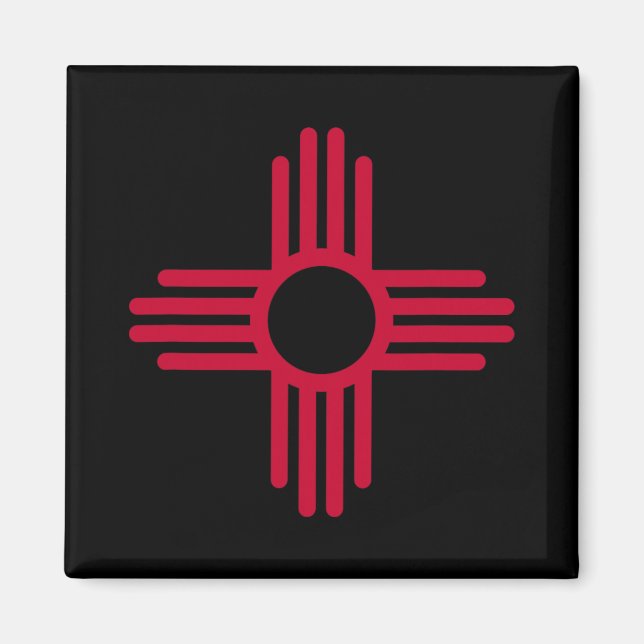 Íman New Mexico State Flag Zia Symbol Flag  (Frente)