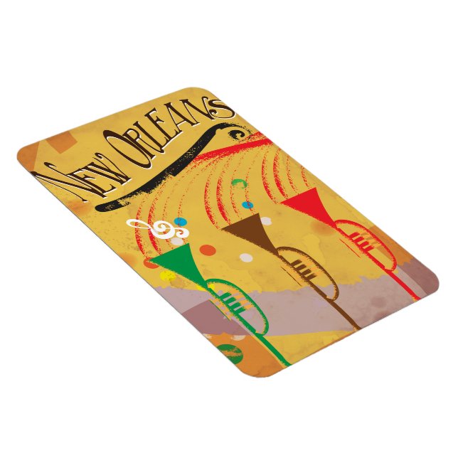 Íman New Orleans Viagens vintage (Lado Direito)