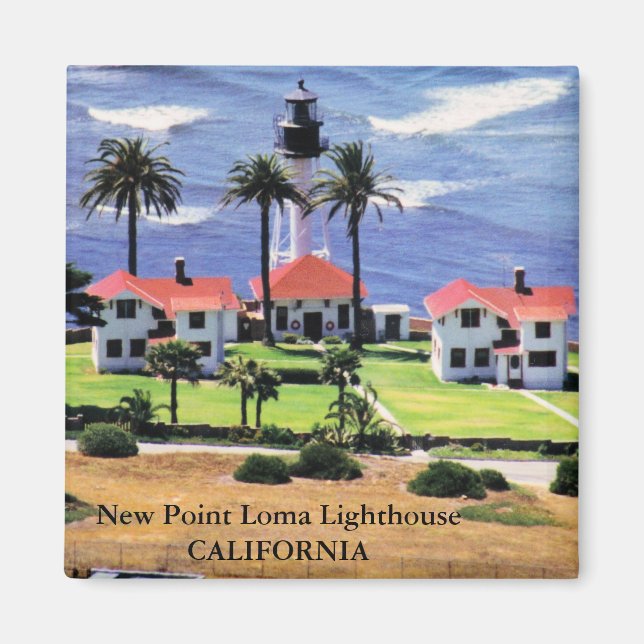 Íman New Point Loma Lighthouse, Califórnia Magnet (Frente)