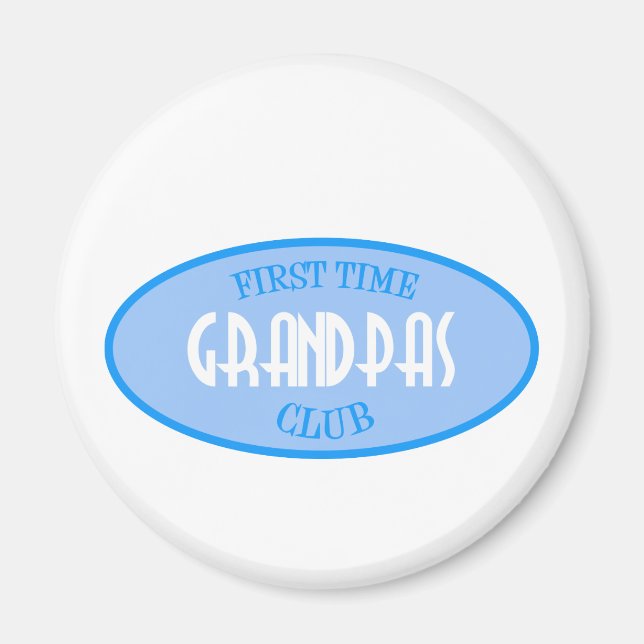 Íman New Time Grandpas Club (Azul) (Frente)