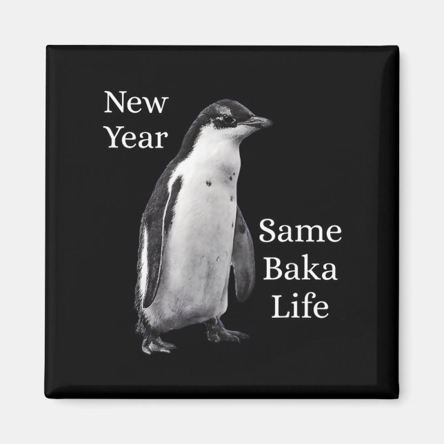 Íman New Year Same Baka Life Penguin Joke  (Frente)