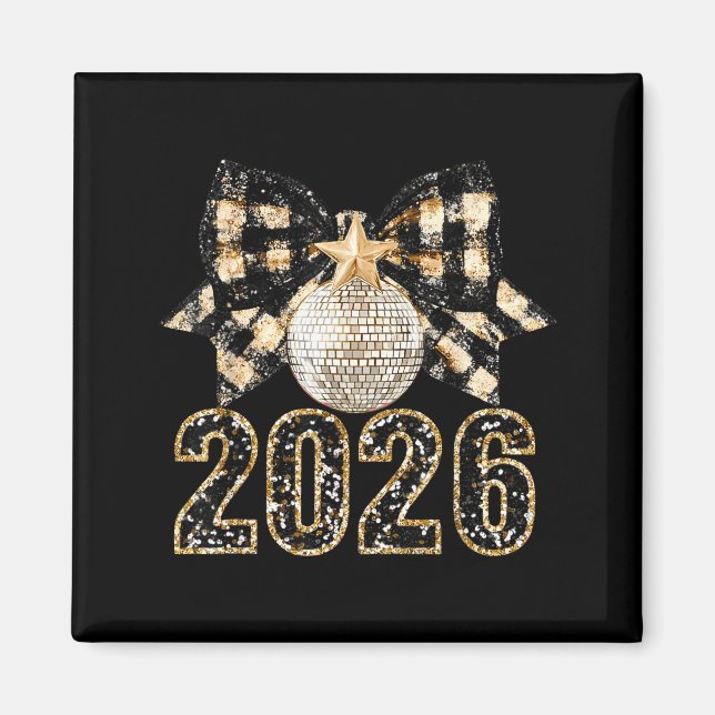 Íman New Years Eve Party Supplies 2026 Happy New Year F (Frente)