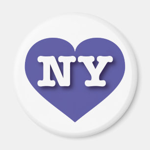 Íman New York Blue Heart - Eu amo NY