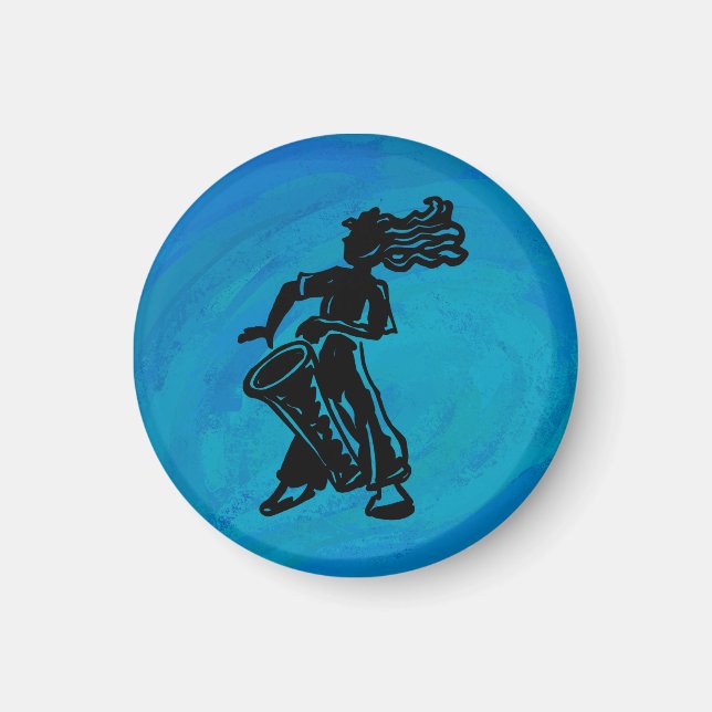 Íman New York Boogie Nights Drum Blue (Frente)