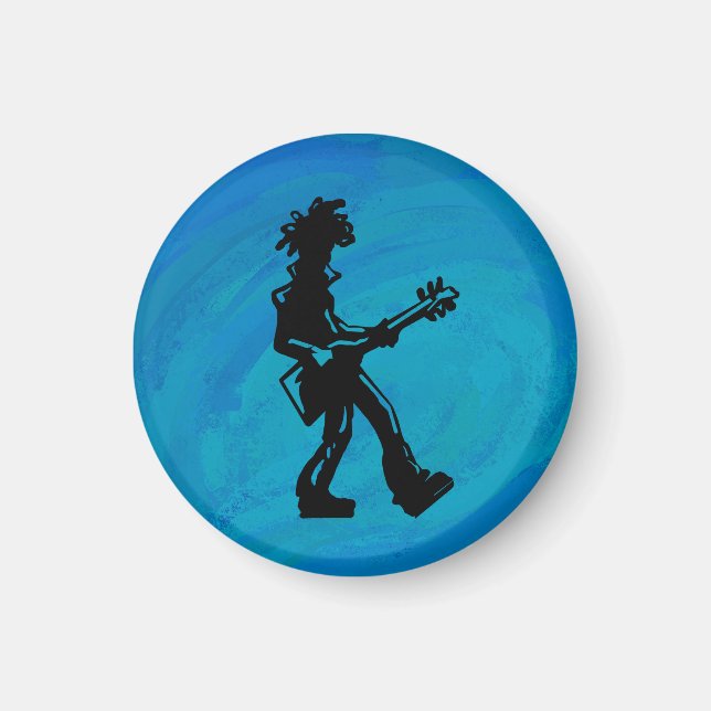 Íman New York Boogie Nights Guitar Blue (Frente)