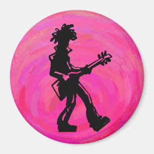 Íman New York Boogie Nights Guitar Hot Pink