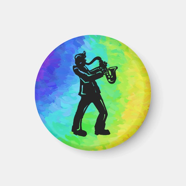 Íman New York Boogie Nights Saxofone Rainbow (Frente)