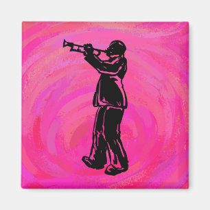 Íman New York Boogie Nights Trumpet rosa quente