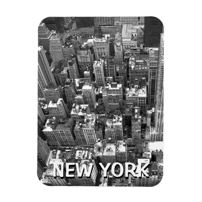 Íman New York Magnet NY City Lights New York Souvenir (Vertical)