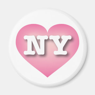 Íman New York Pink Fade Heart - Big Love