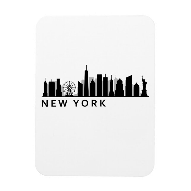 Íman New York Skyline (Vertical)