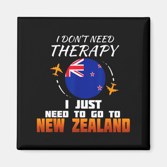 Íman New Zealand Flag I Vacation I Funny New Zealand  (Frente)