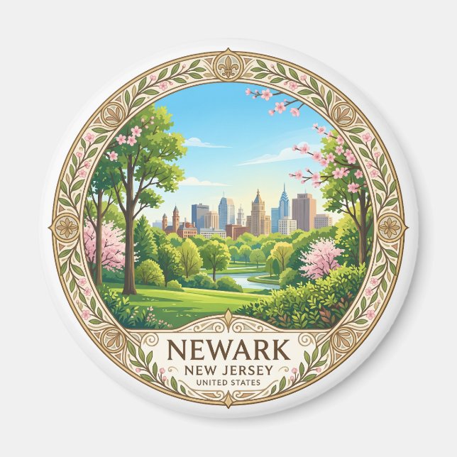 Íman Newark Nova Jersey (Frente)