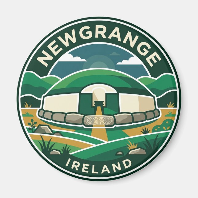 Íman Newgrange Irlanda (Frente)