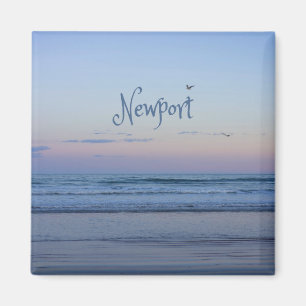 Íman Newport Beach California Ocean Sunrise Azul