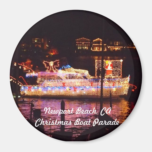 Íman Newport Beach, Imã de geladeira CA (Frente)