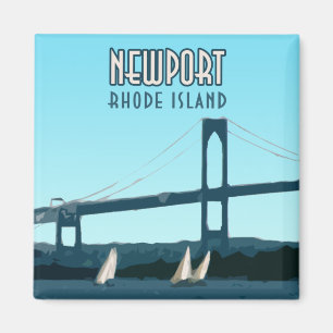 Íman Newport Rhode - vintage dos veleiros da ilha