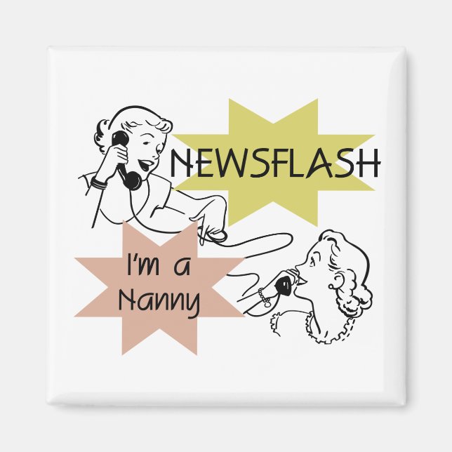 Íman Newsflash eu sou t-shirt e presentes de um (Frente)