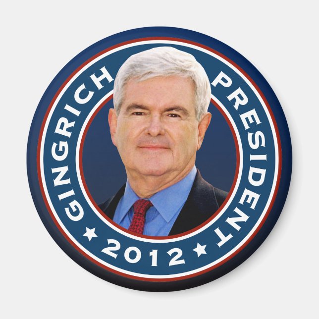 Íman Newt Gingrich Conservador para o Presidente (Frente)