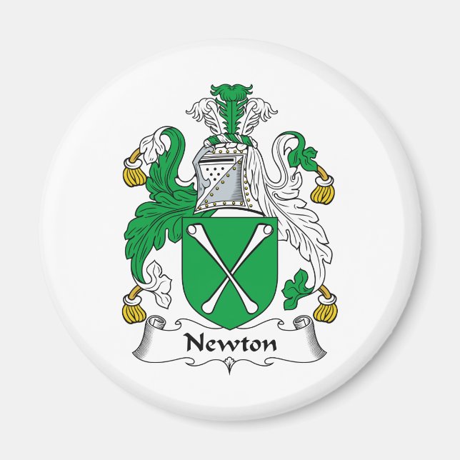 Íman Newton Family Crest (Frente)