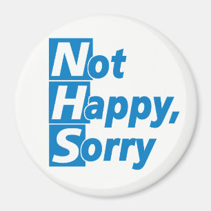 Íman NHS - nao feliz, pesaroso!