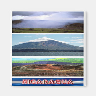 Íman NI - Nicarágua - Colagem Mosaica Volcano