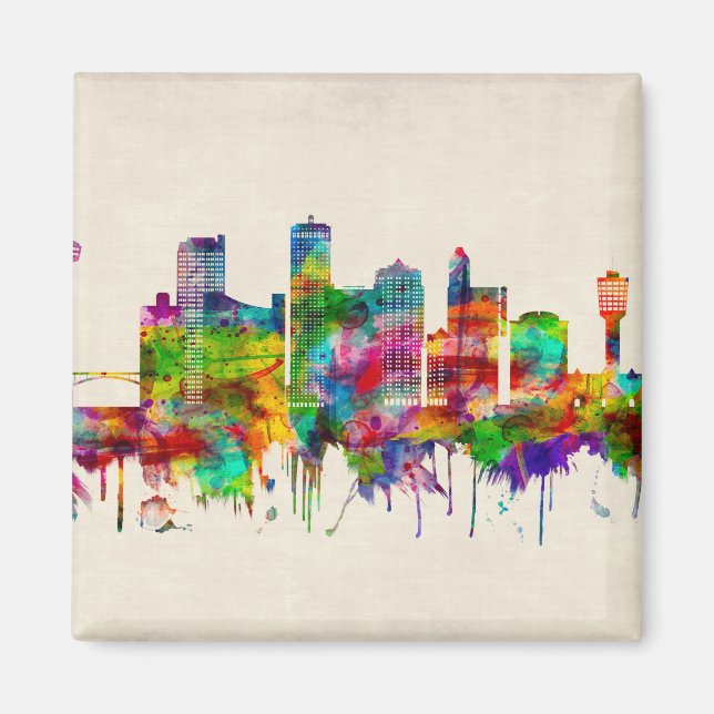 Íman Niagara Falls Canada Skyline (Frente)