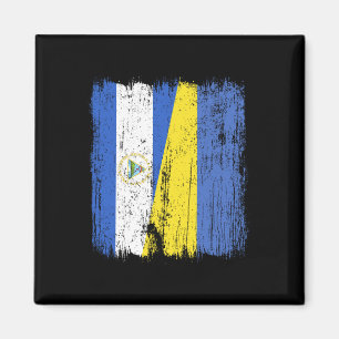 Íman Nicarágua Ucrânia Meia Bandeira Nicaraguense Ucran