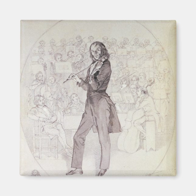 Íman Niccolo Paganini, violinista (Frente)