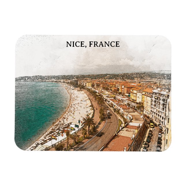 Íman Nice França Promenade des Anglais (Horizontal)