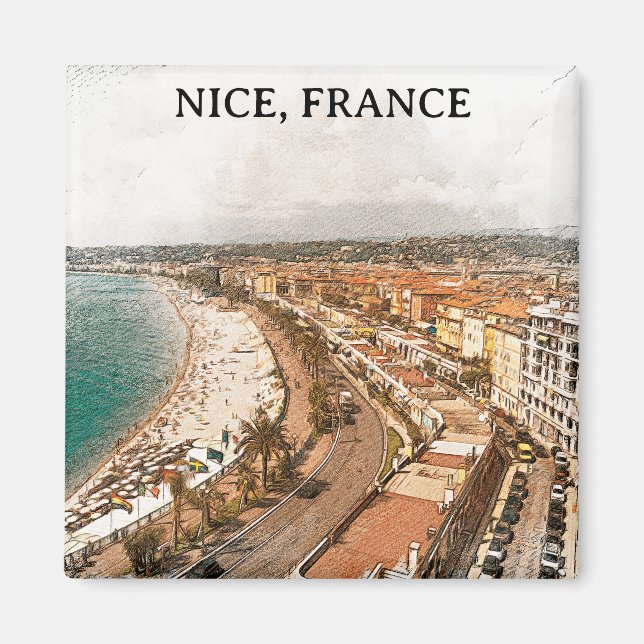 Íman Nice França Promenade des Anglais (Frente)