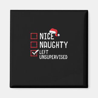 Íman Nice Naughty Left Unsupervised Christmas List