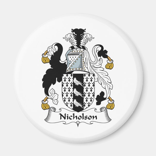 Íman Nicholson Family Crest (Frente)