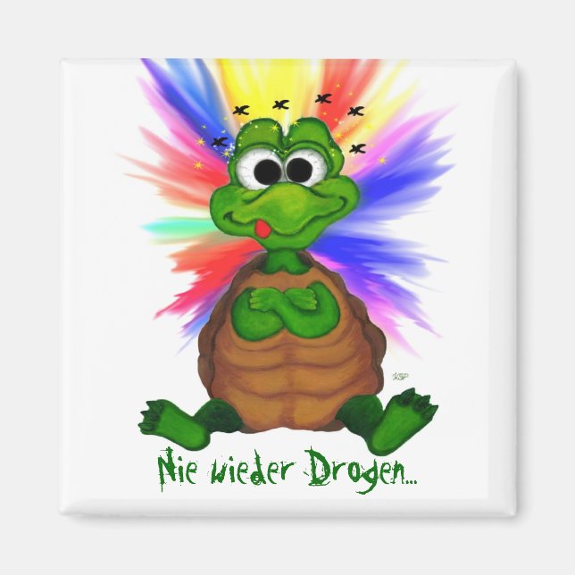 Íman Nie wieder Drogen (Frente)