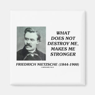 Íman Nietzsche o que não me destrói faz mais forte