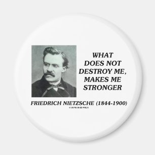 Íman Nietzsche o que não me destrói faz mais forte