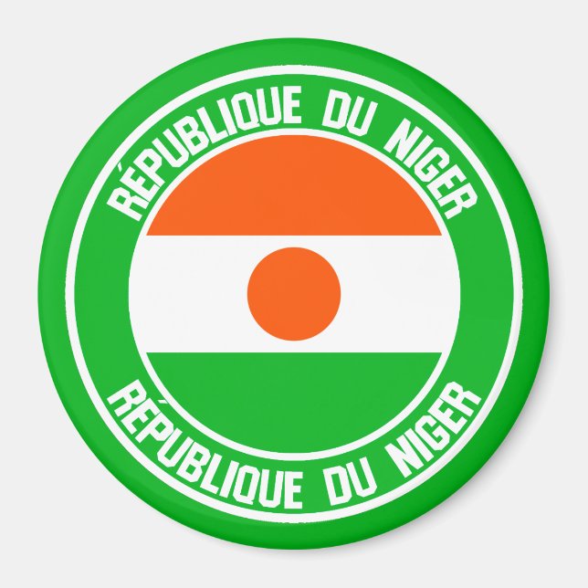Íman Niger Round Emblem (Frente)
