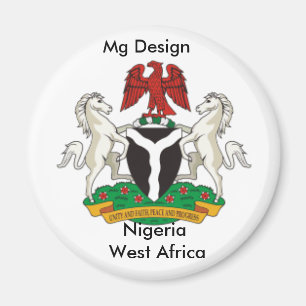 Íman Nigeria_coa, Nigéria África ocidental, design do
