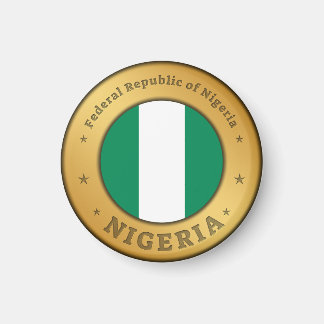 Íman Nigeria Flag Badge