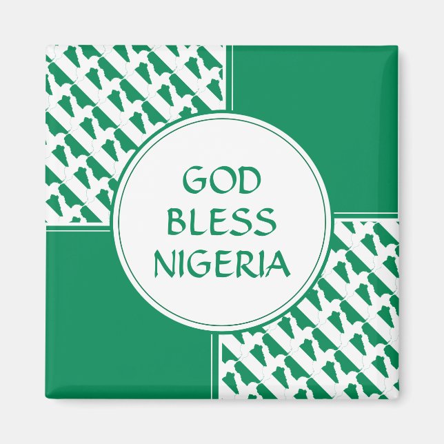 Íman NIGERIA Flag Patriótico nigeriano Naija (Frente)