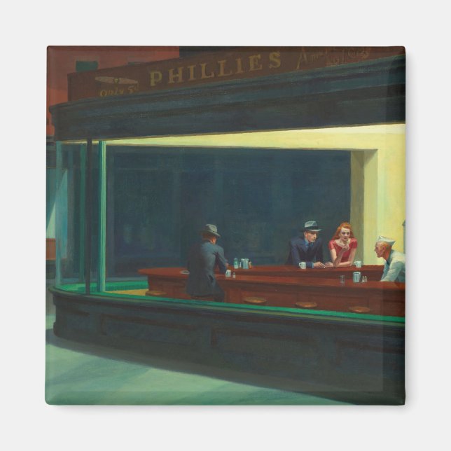 Íman Nighthawks - Edward Hopper (Frente)