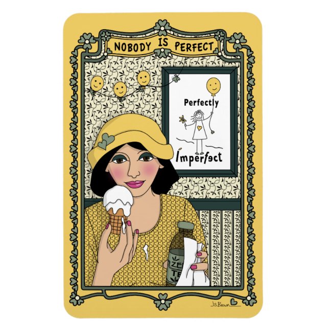 Íman Ninguém é o Magnet do Refrigerador Perfect_C_4x6 (Vertical)