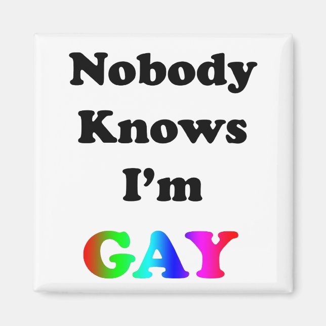 Íman Ninguém sabe que sou Gay (Frente)
